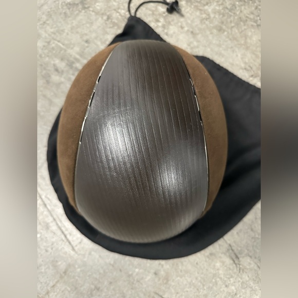 Samshield Alcantara Equestrian Riding Helmet, Custom, Brown, Size 7 1/8, GUC - Picture 5 of 10